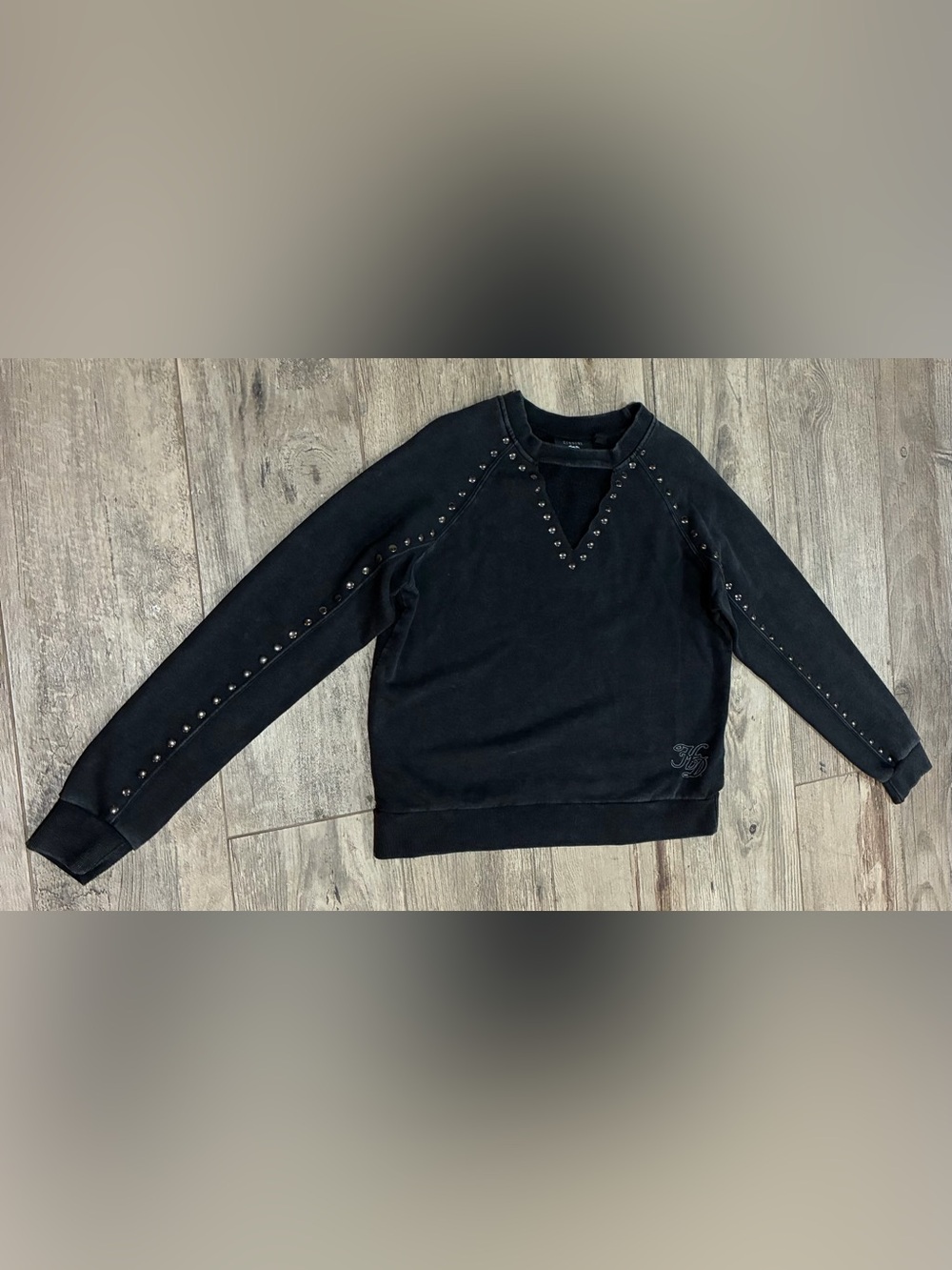 Harley-Davidson Women’s M Studded Cutout Wing Graphic Sweatshirt - Picture 3 of 10